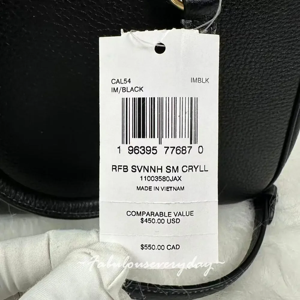 Coach Savannah Small Carryall Bag In Leather/Gold/Black CAL54 NWT